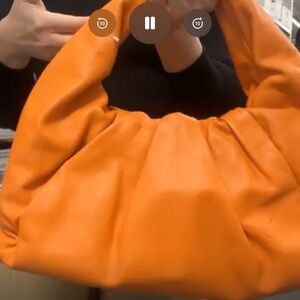 Bottega Veneta Orange The Shoulder Pouch Bag